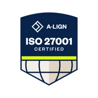 A-LIGN ISO 27001 Certified Badge